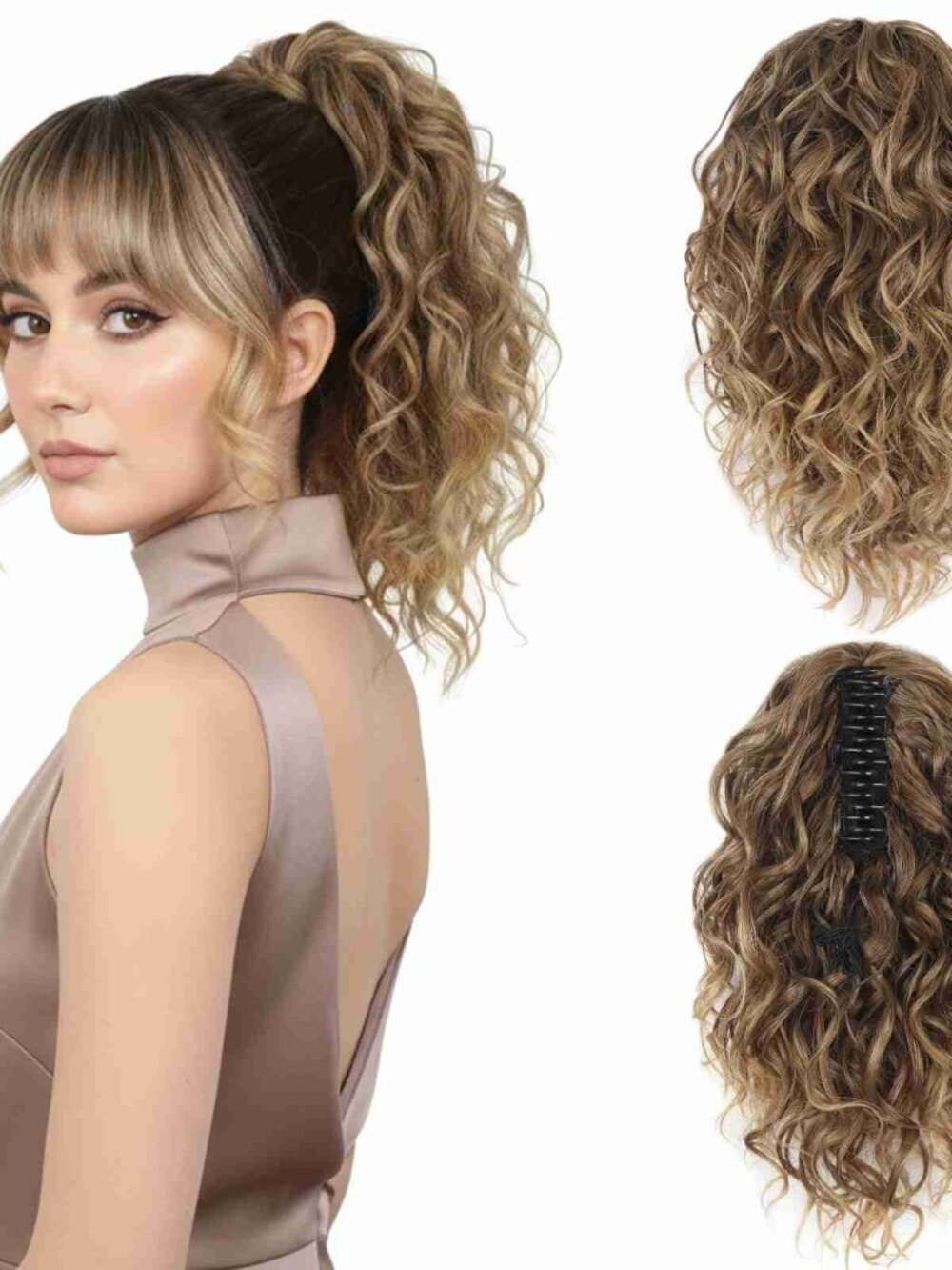 Clip On 12" Ponytail Extension ZQIAN BEAUTY N-479
